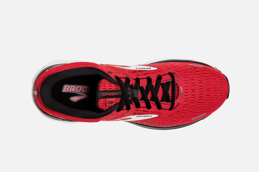 Ghost 13 Road Brooks Running Shoes NZ Mens - Red/White - UFTXYB-416